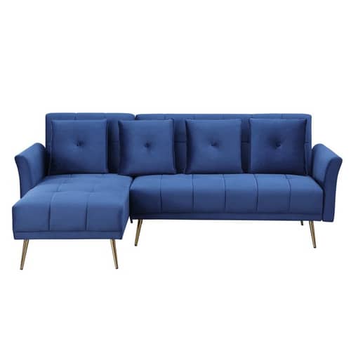 Argo RHS L Shape 5 Seater Velvet Sofa