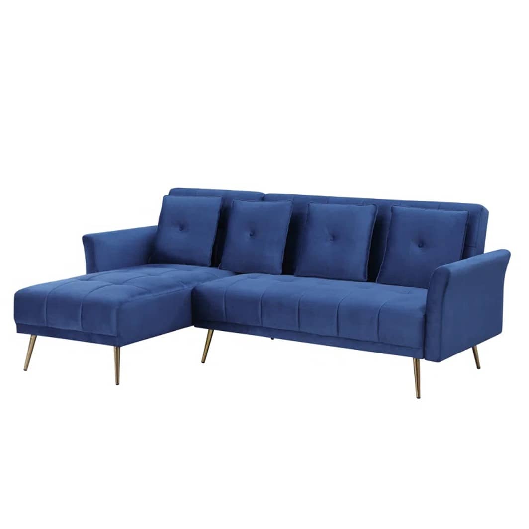 Argo RHS L Shape 5 Seater Velvet Sofa