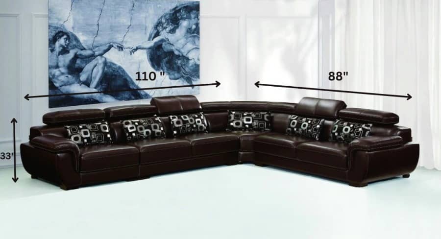 Yolo Leather King Size Sofa