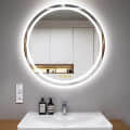 Round Bathroom LED Mirror with 3 Colored Lights (18*18 inch) - photo