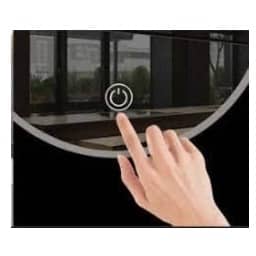 Ness Round Bathroom LED Mirror with 3 Colored Lights (18*18 inch)