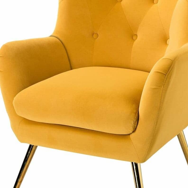 Tokyo Wing Chair In Yellow Color