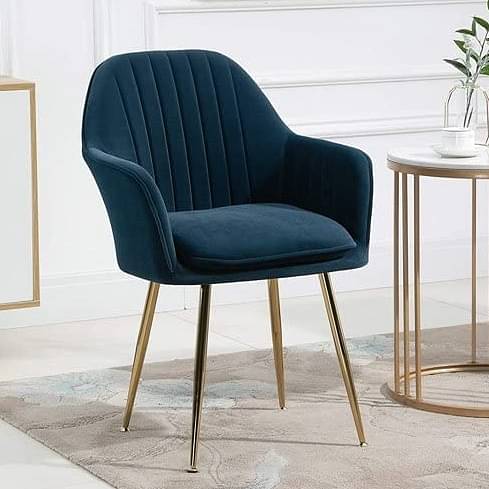 Berlin Velvet Modern Arm Chair