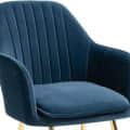 Berlin Velvet Modern Arm Chair - top_view