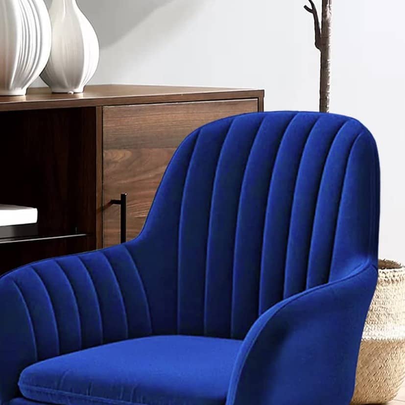 Gabardine Modern Velvet Fabric Chair