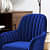 Gabardine Modern Velvet Fabric Chair - top_view