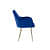 Gabardine Modern Velvet Fabric Chair - right_view