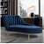 SUPREME SHOPPEE Sofa Couch for Living Room Bedroom Office Chaise Lounge Chesterfield Lounger Sofa Chaise Lounge Sectional Lounger Diwan Chaise Couch Sofa for Living Room (Blue, Stainless Steel) - front_view