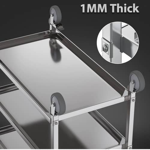 3 Shelf Bar Trolly