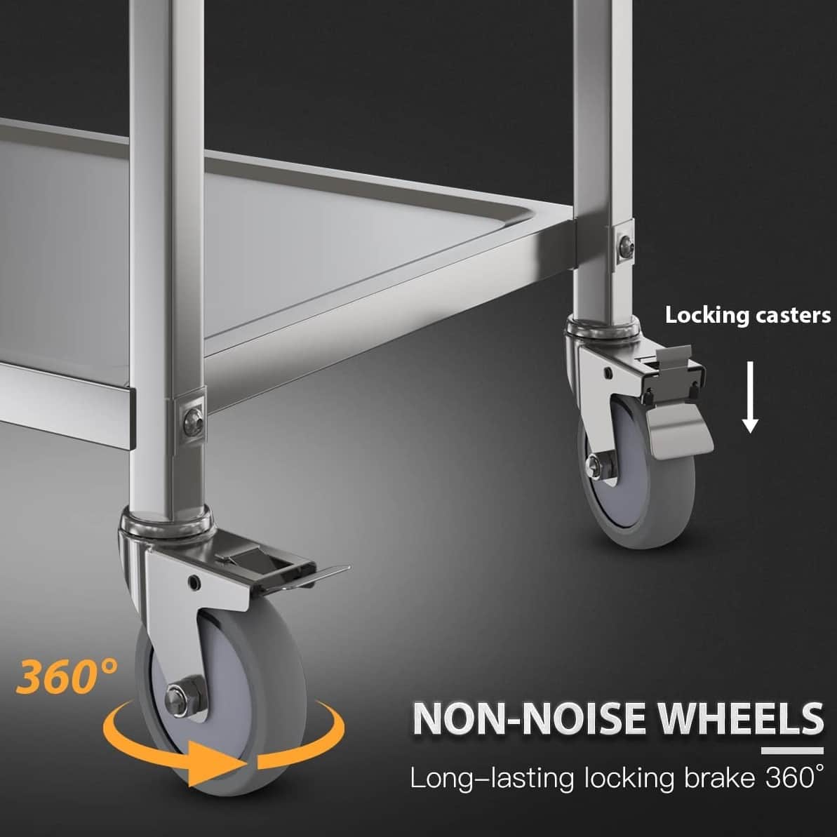 3 Shelf Bar Trolly - rear_view
