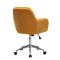 Velvet Office Chair Home Swivel Computer Desk Chairs - rear_view