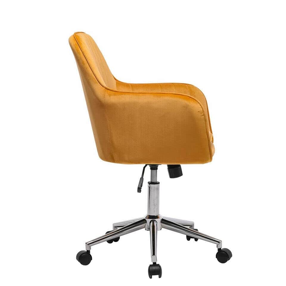 Velvet Office Chair Home Swivel Computer Desk Chairs - right_view