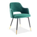 Clint Luxurious Green Velvet Arm Chair - photo