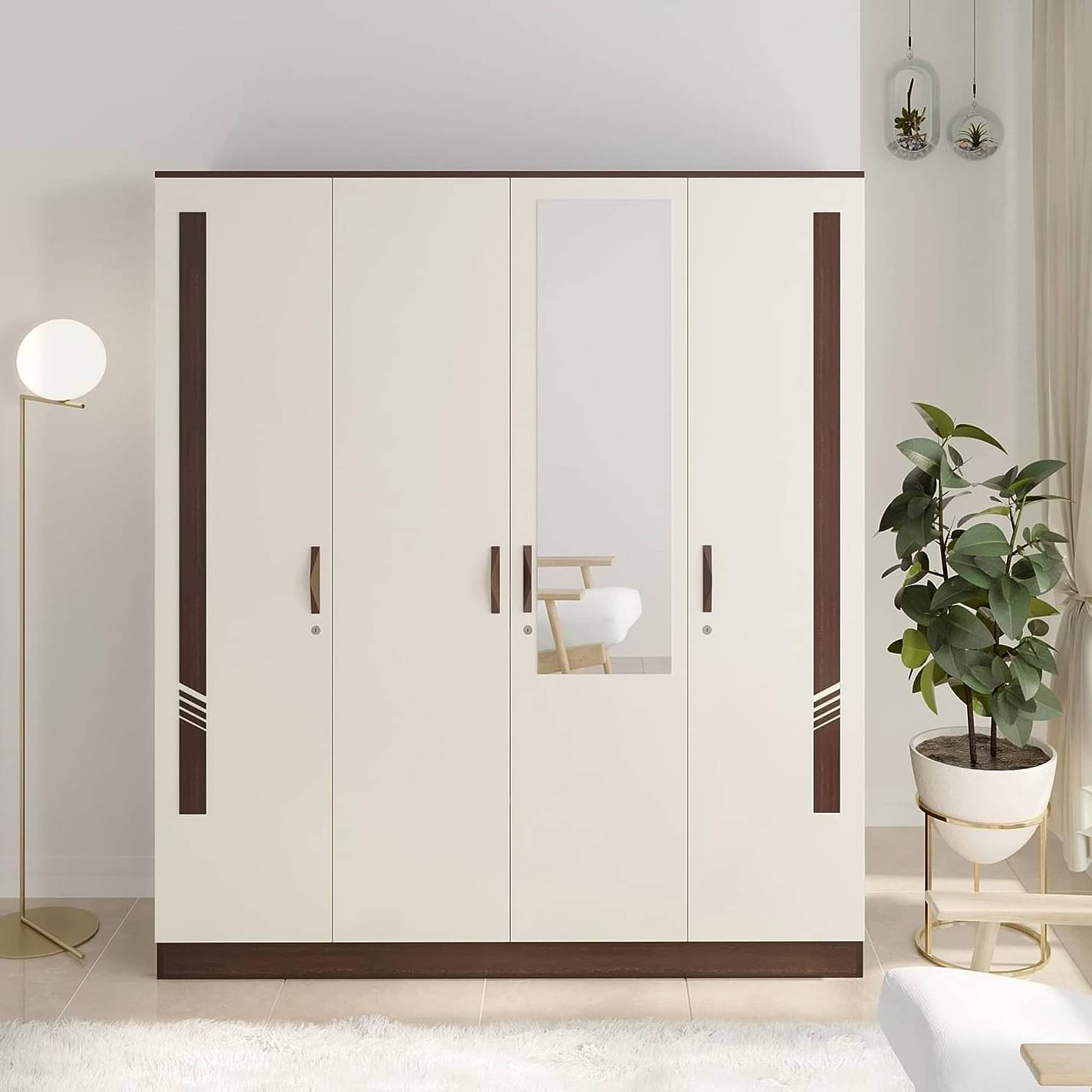 Orlando Four Door Wardrobe In Engineered Wood