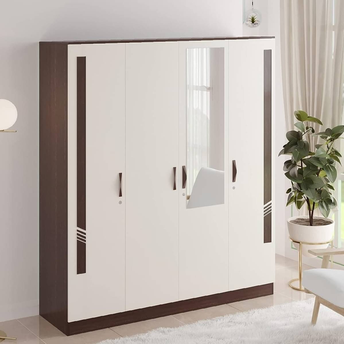 Orlando Four Door Wardrobe In Engineered Wood