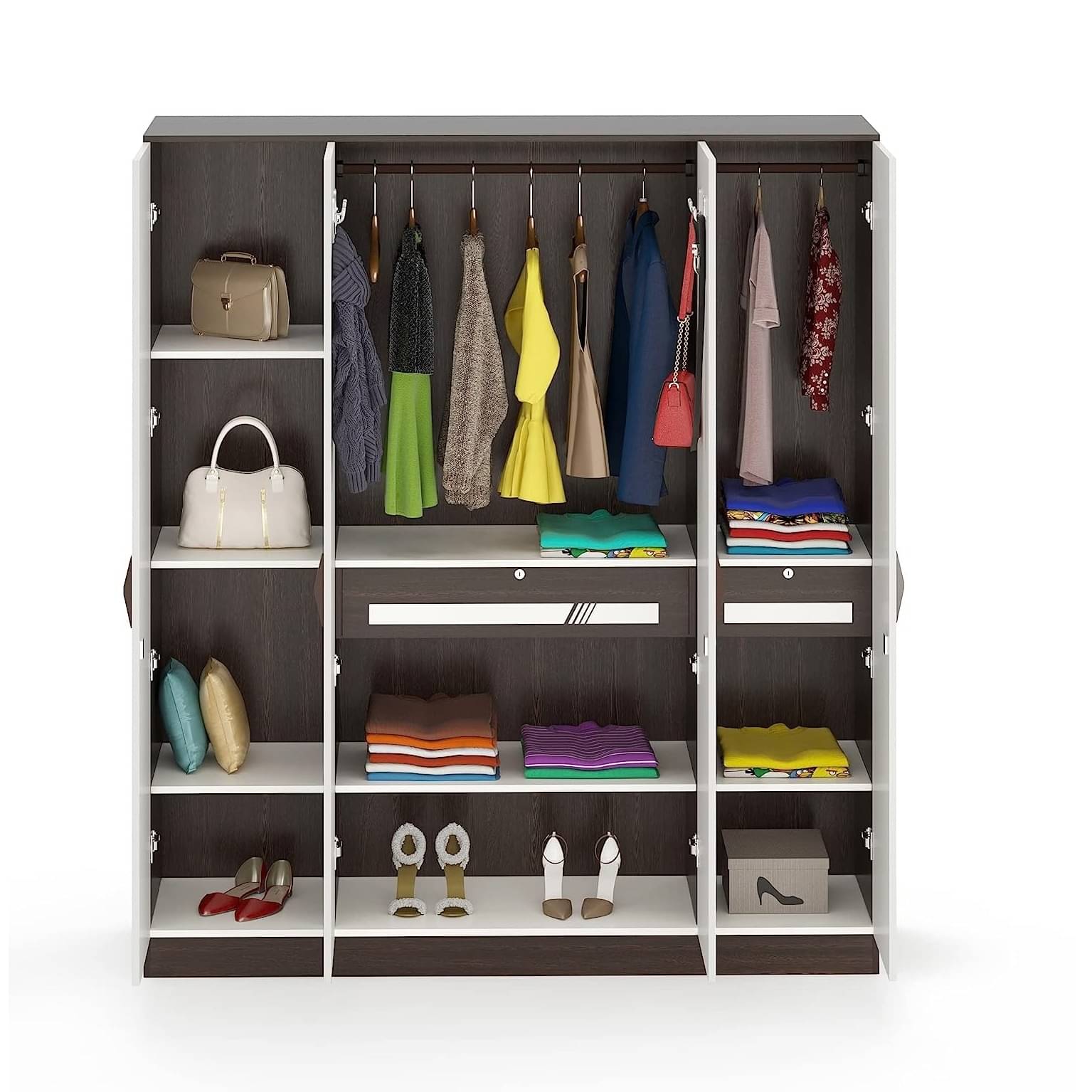 Orlando Four Door Wardrobe In Engineered Wood