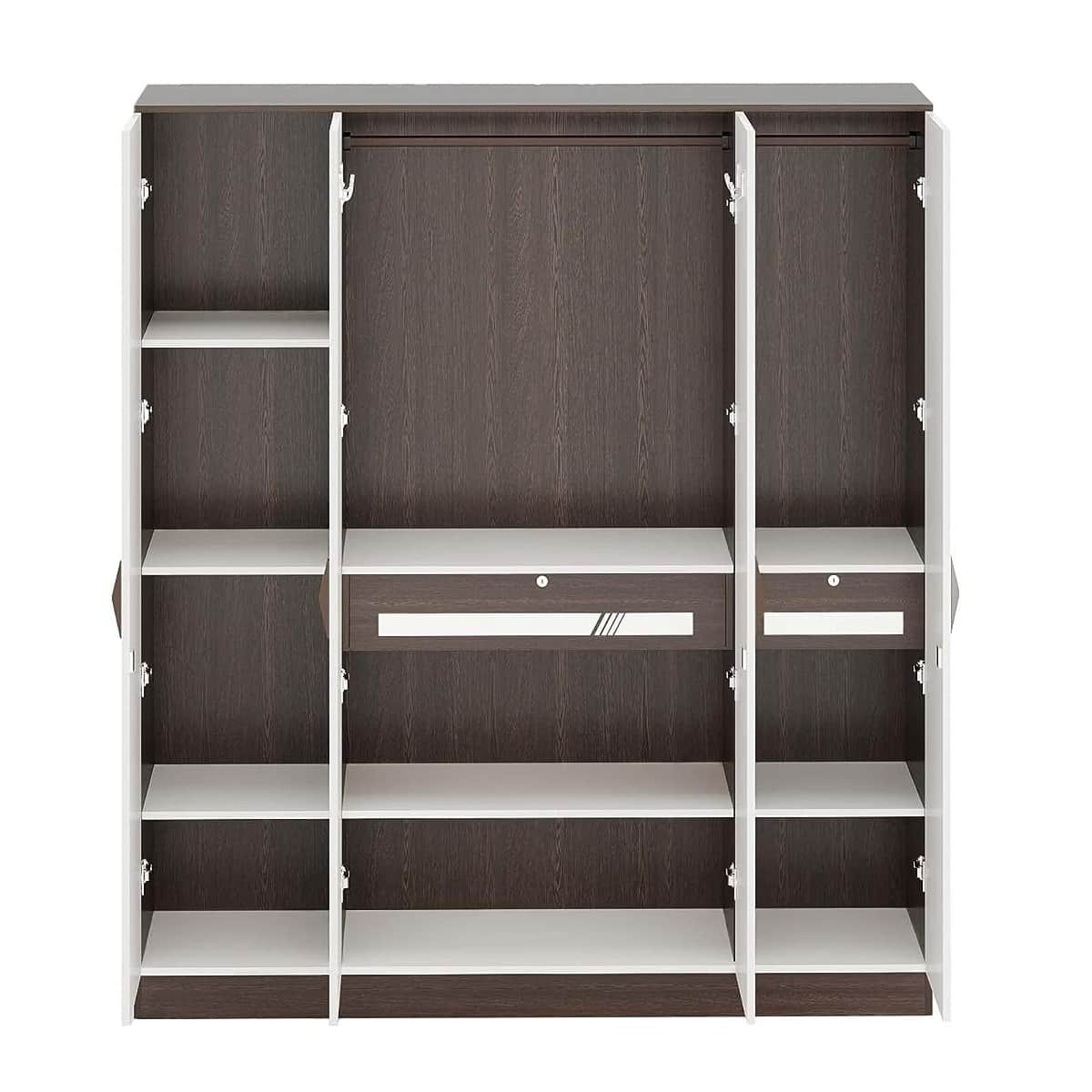 Orlando Four Door Wardrobe In Engineered Wood - left_view
