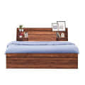 Huron Classic Style Queen Size Bed With Shelves - photo
