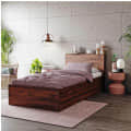 Crocus Single Size Engineered Wood Bed - photo