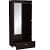 Sugi Double Door Wardrobe (Dark Brown) - top_view