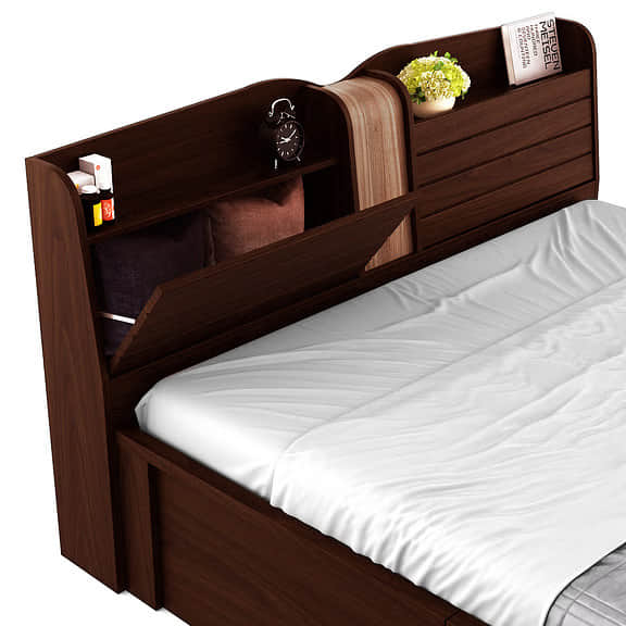 Copenhagen Queen Bed With Box Storage - left_view