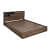 Exquisite King Bed With Headboard Storage (Wenge) - top_view