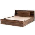 Huron Classic Style Queen Size Bed With Shelves - front_view
