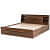Huron Classic Style Queen Size Bed With Shelves - front_view