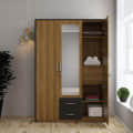 Sapporo Triple Door Engineered Wood Wardrobe - photo