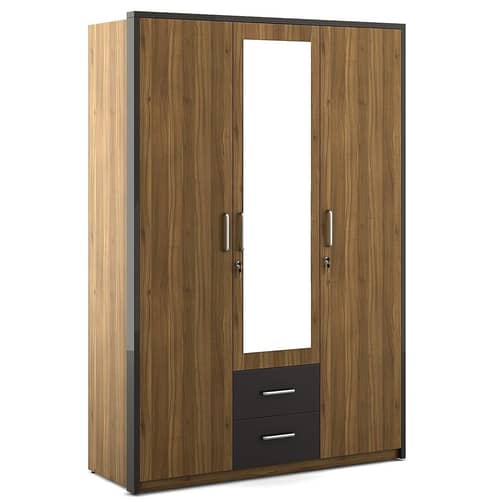 Sapporo Triple Door Engineered Wood Wardrobe
