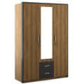 Sapporo Triple Door Engineered Wood Wardrobe - left_view