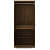 Catalina Double Door Engineered Wood Wardrobe - top_view