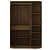 Catalina Triple Door Engineered Wood Wardrobe - top_view