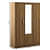 Catalina Triple Door Engineered Wood Wardrobe - rear_view