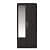 Orlando Dual Door Engineered Wood Wardrobe (Dark Brown) - front_view