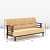 Grane Solid Wood 5 Seater Sofa Set - rear_view