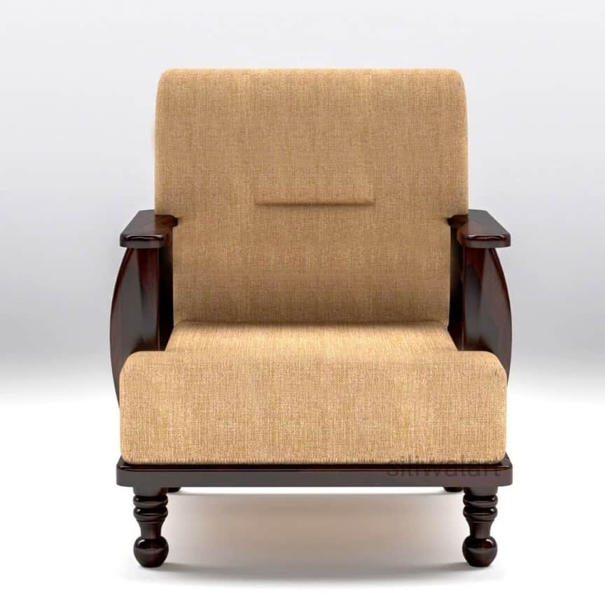 Grane Solid Wood 5 Seater Sofa Set - left_view