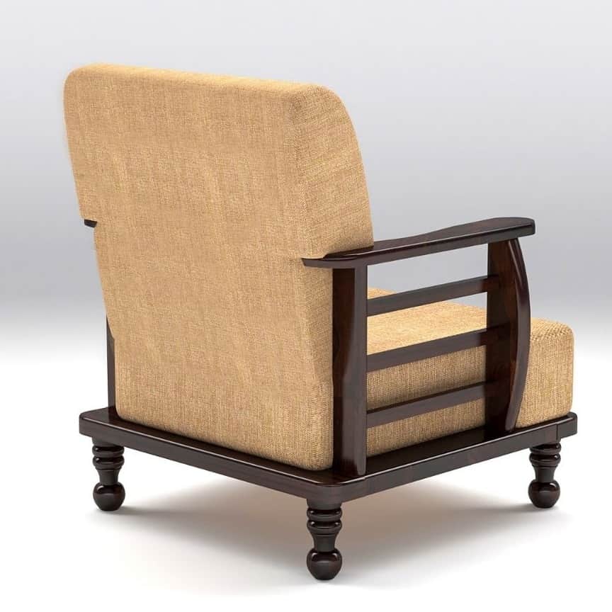 Grane Solid Wood 5 Seater Sofa Set - right_view