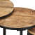 Wooden Round Side Table - top_view