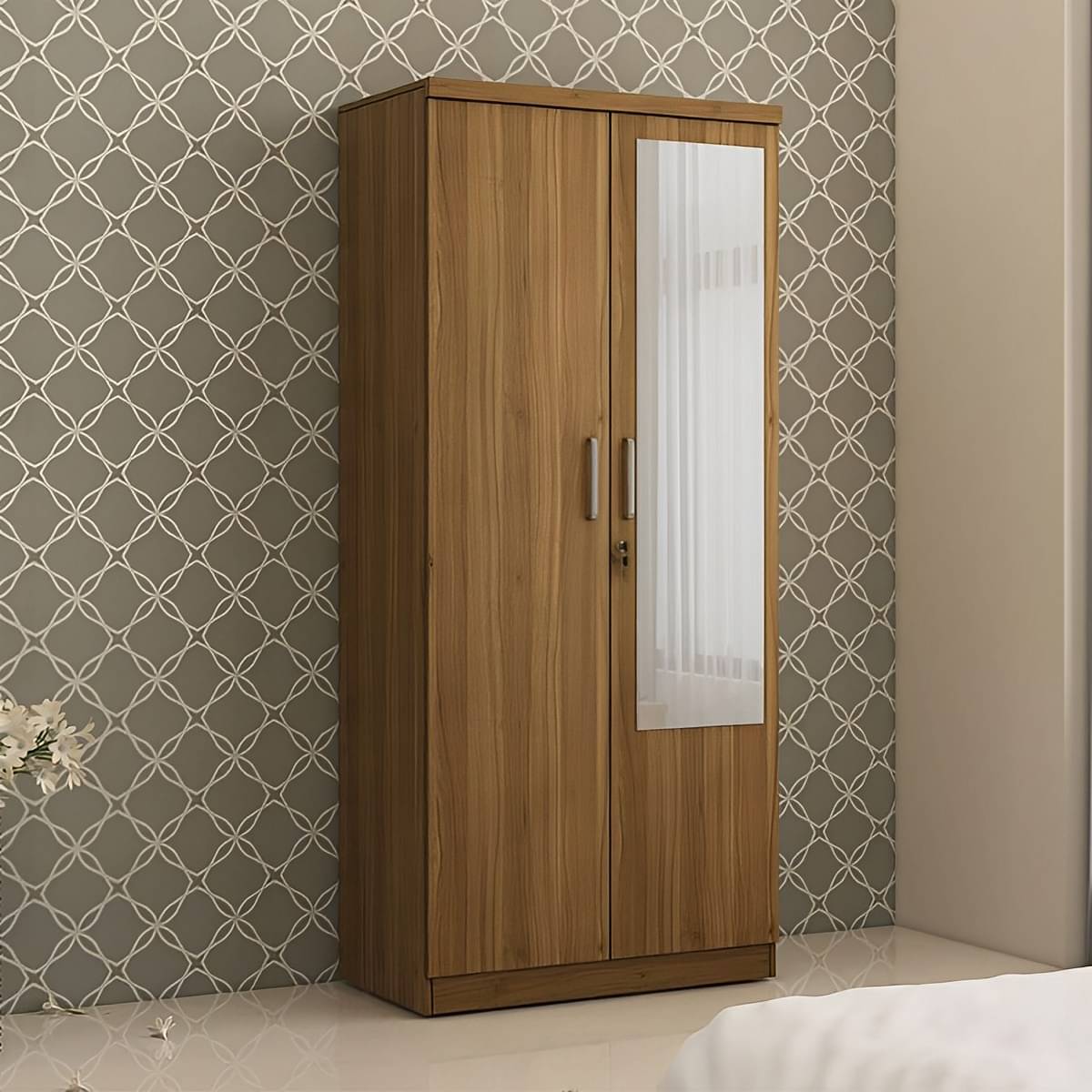Catalina Double Door Engineered Wood Wardrobe