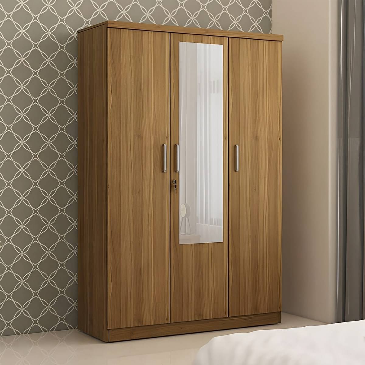 Catalina Triple Door Engineered Wood Wardrobe