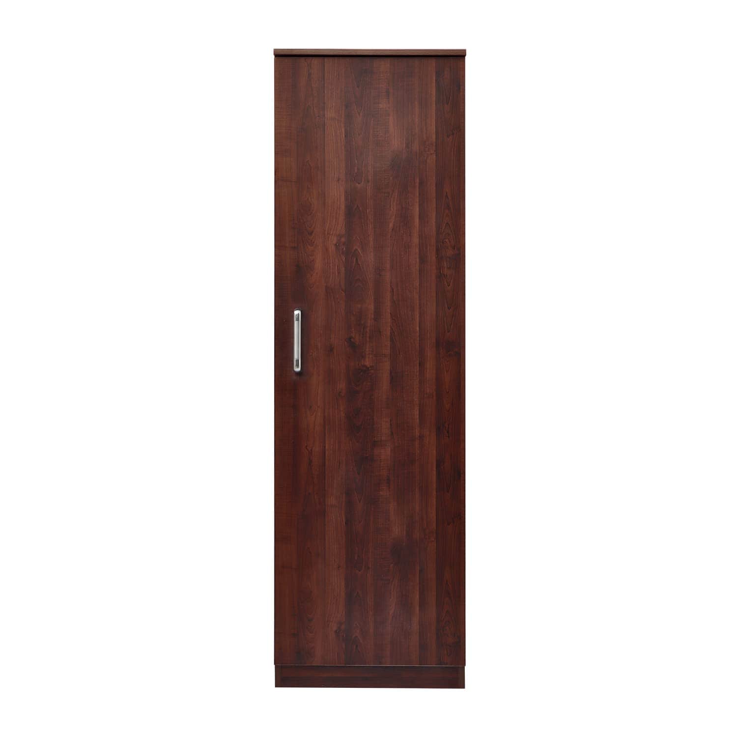 Sugi Single Door Multi-Storage Wardrobe In Engineered Wood - front_view