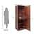 Sugi Single Door Multi-Storage Wardrobe In Engineered Wood - top_view