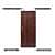 Sugi Single Door Multi-Storage Wardrobe In Engineered Wood - rear_view