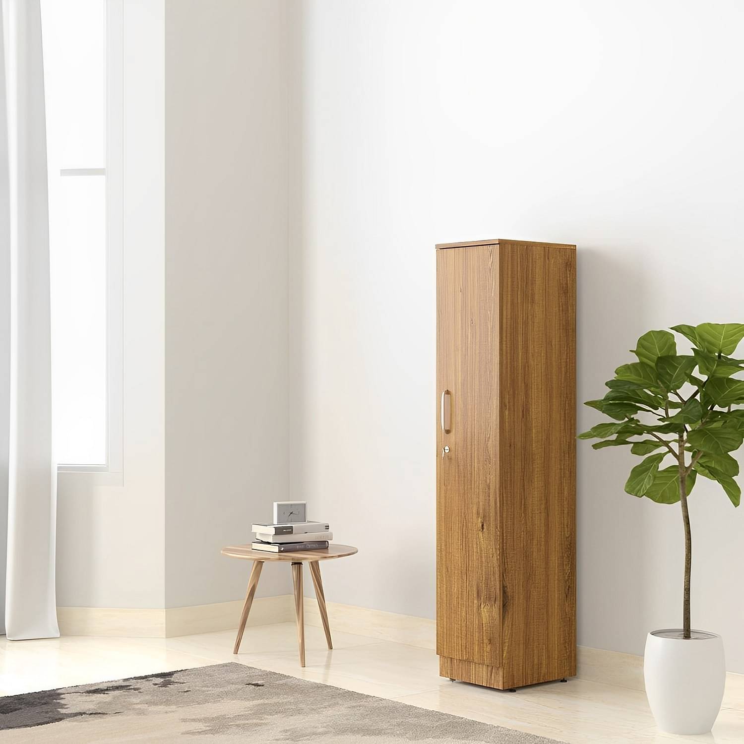 Leonardo Single Door Wardrobe In Engineered Wood
