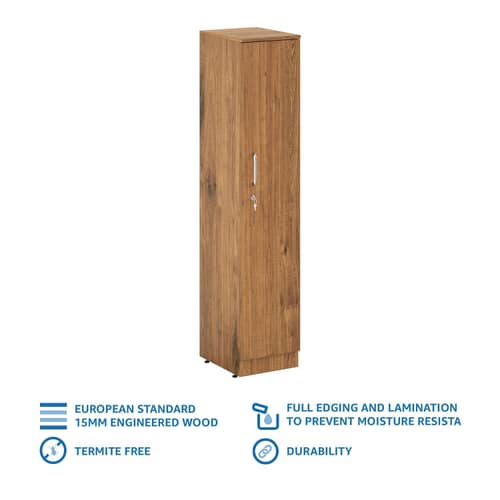 Leonardo Single Door Wardrobe In Engineered Wood