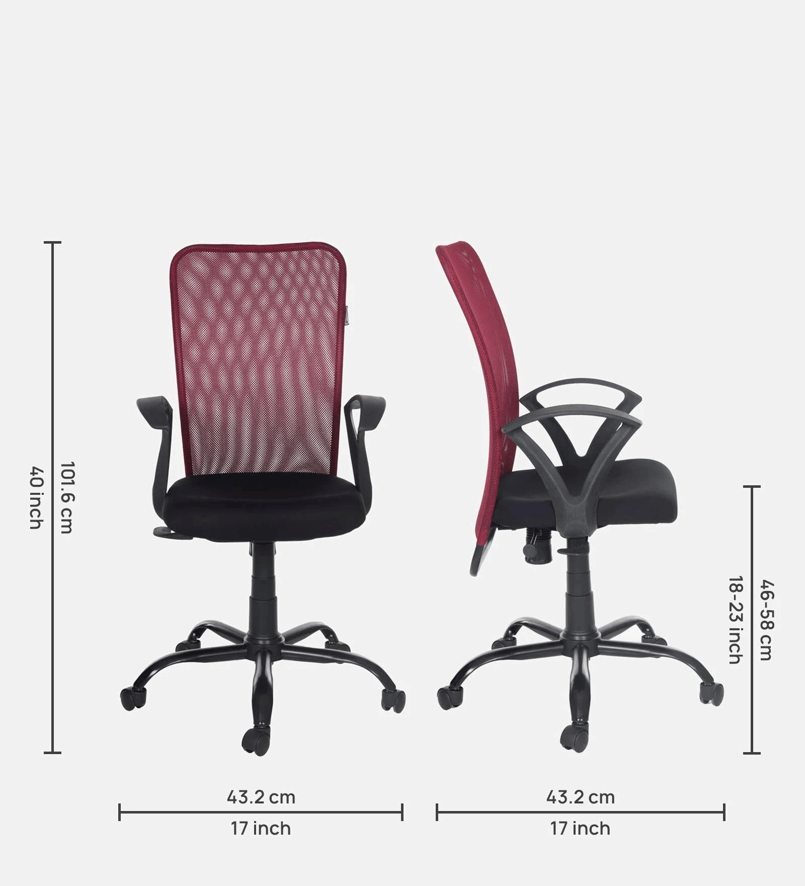 Mid Back Office Desk Chair