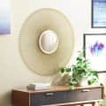 Thornley Golden Round Mirror Wall Art - top_view