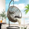 Tasmania Netted Rope Hanging Swing Chair - photo