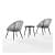 Loch 2 Seater Chair Set With Round Table - top_view